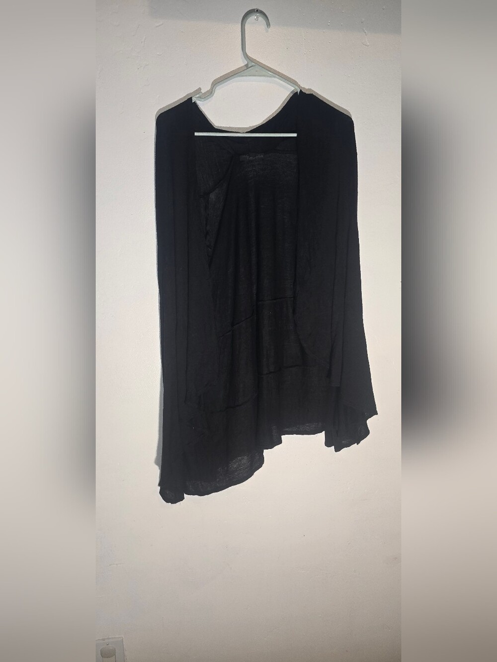 Black High-Low Women's Cardigan Unbranded